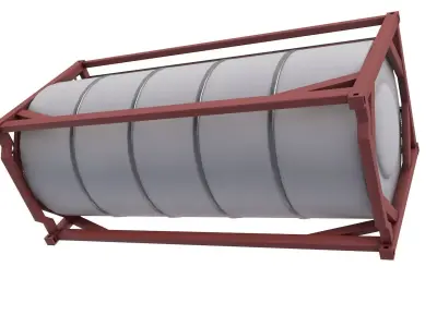  Fluid Tank Container 3D model