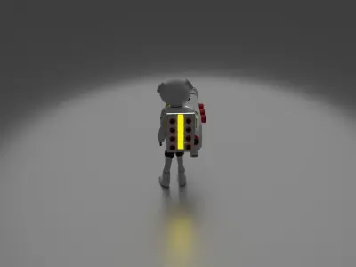 astro guy Low-poly 3D model