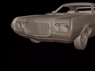 1972 Gran Torino Sport 3D PRINT MODEL 3D print model
