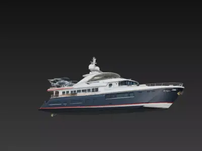 Luxury Explorer Super Yacht 3D print model