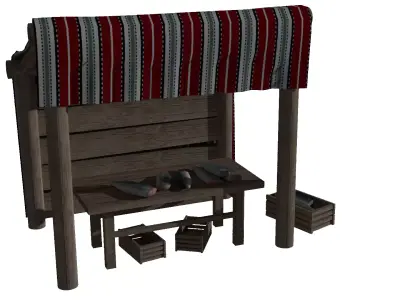 Medieval marketplace 3D model purchase