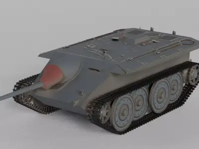 E-10 German Tank 3D model
