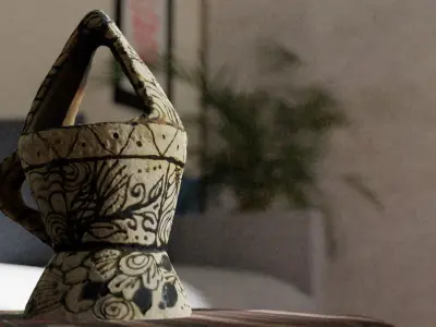 Magmara - A traditional Censer from the city of Aden - Yemen 3D model