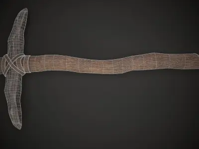 Stone Pickaxe 2 Low-poly 3D model