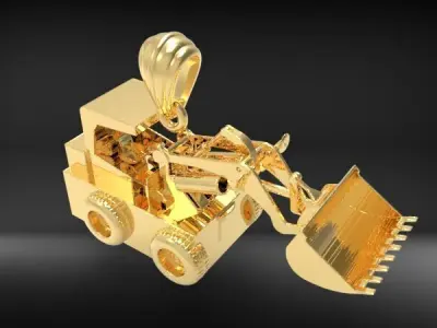 Wheel Loader Pendant 3D print model