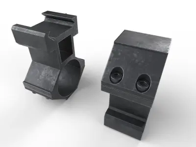 Scope Mount 01 Low-poly 3D model