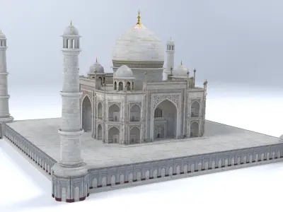 Taj Mahal 3D model get
