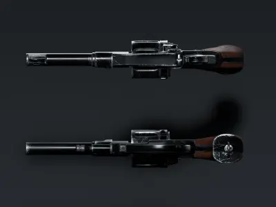Revolver Nagant 1895  Free 3D model