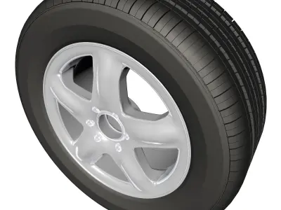 spoke wheel 21 3D model