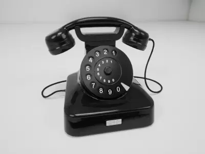 Retro Telephone Low-poly 3D model buy