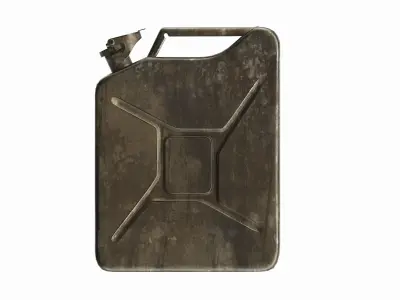Classic metal jerry can 02 3D model