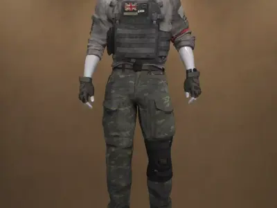 Interdiction Uniform for Genesis 9 3D model
