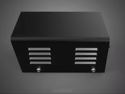 ELECTRIC CONTROL BOX VOLTMETER REGULATOR CONTROLLER PANEL DYNAMO 3D model