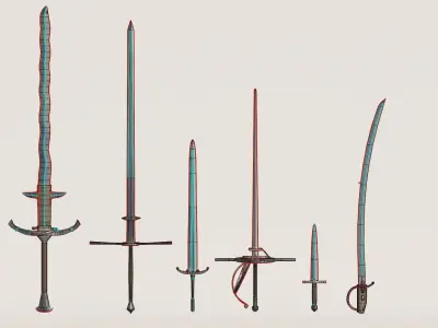Medieval Weapon Pack Free low-poly 3D model purchase
