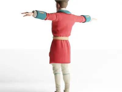 British Soldier uniform 1800s style 3D model