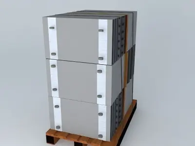 pallet ladeblokken Free 3D model