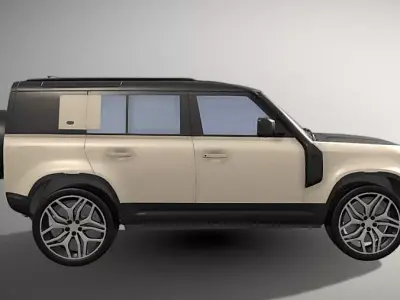 Land Rover Range Rover Defender 3D Model Free low-poly 3D model