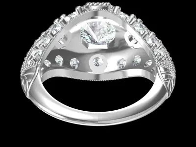 Wedding Ring  3D print model 347