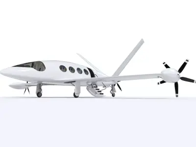 Electric Aircraft Alice Eviation with Interior 3D model