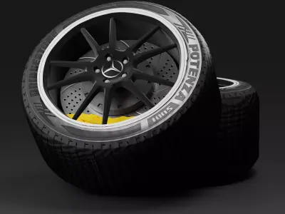 Mercedes-Benz AMG GTR Car Wheels  3D model