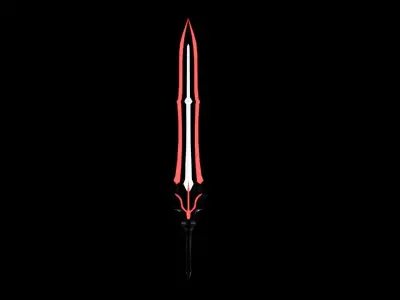 Sci-fi Sword Low-poly 3D model get