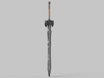 sword Low-poly 3D model 79