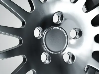 5 Sport Car Wheel 3D Model Bundle - High poly   3D model