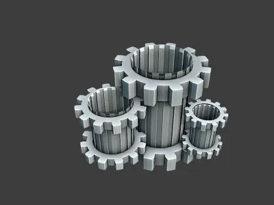 Gera Wheel Shaft 3D Model Free 3D model