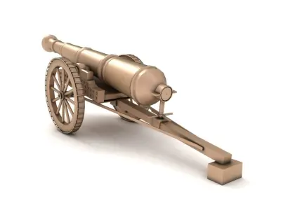 old War cannon 3D model