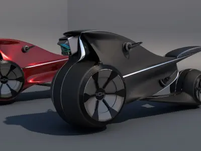 Bike - Low - Future Bike 3D model
