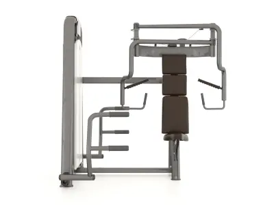 Gym Equipment Seated Chest Press Low-poly 3D model