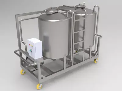 Mobile cip station  3D model