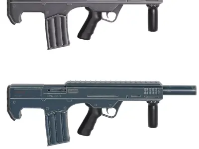 gun pack 5 Low-poly 3D model