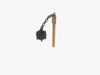 One Ball Flail  Low-poly 3D model