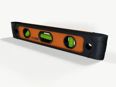 Mercury Leveling tool Low-poly 3D model