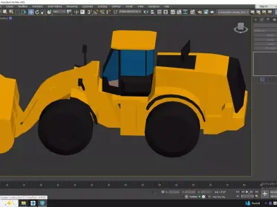 Loader Construction 792 Simplified Low-poly 3D model