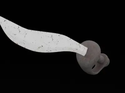 Moon Sword Weapon Low-poly 3D model