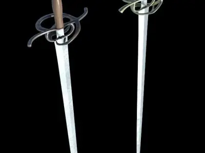 Side Swords - Early Rapiers 3D model