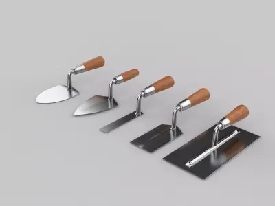 Masonry trowel 3D model purchase