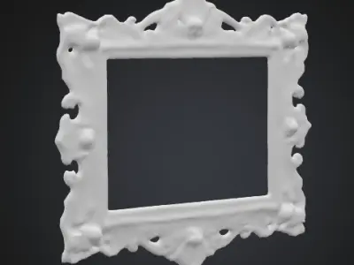 3D model of a vintage photo frame 3D model