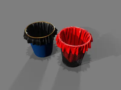 garbage can 3D model purchase
