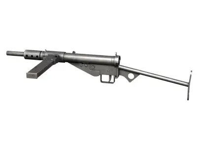 Sten MK II Submachine Gun 3D model