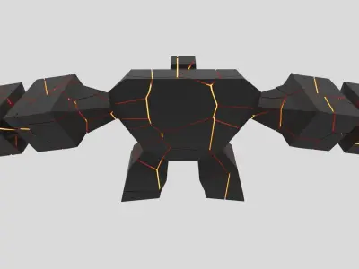 Giant character Free low-poly 3D model