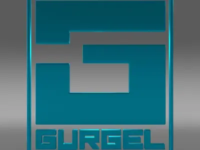 gurgel logo 3D model by Sergey