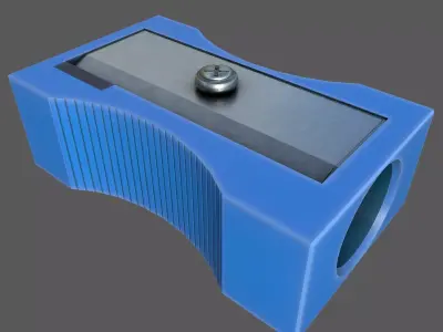 Pencil Sharpener Low-poly 3D model purchase