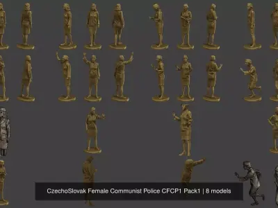CzechoSlovak Female Communist Police CFCP1 Pack1