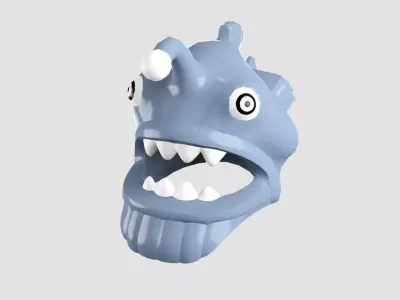 Custom3Dprint Minifigure Accessory - Ninjago Fish Helmets - 006 3D print model