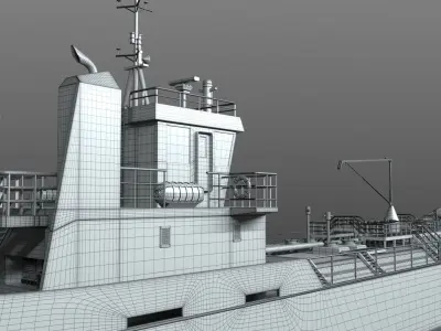 Ship - Oil Tanker 3D model