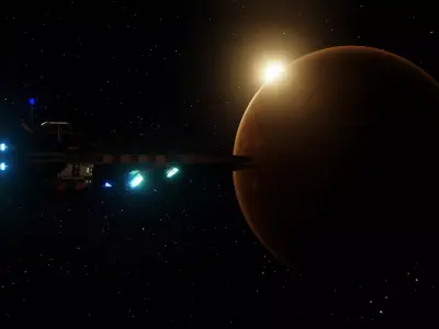 Spaceship Battle Cruiser 3D model