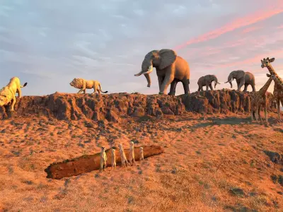 Animal World 3D model